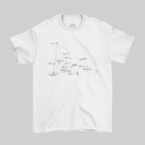 MAPA MENTAL BOLAÑESCO UNISEX TEE