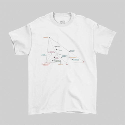 MAPA MENTAL BOLAÑESCO UNISEX TEE