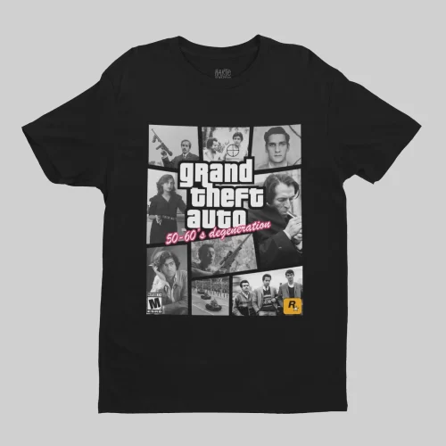 GRAND THEFT AUTO: 50-60's DEGENERATION BLKKK UNISEX TEE